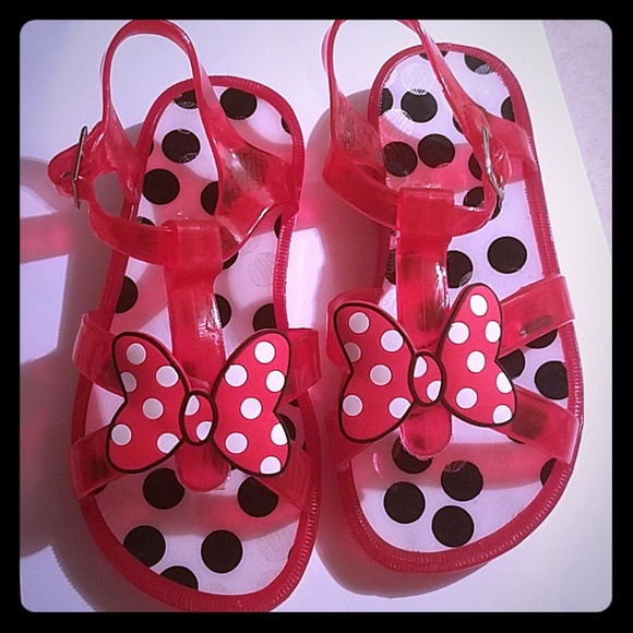 minnie mouse jelly shoes